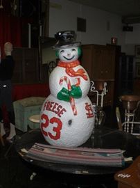3' STL. CARDINALS SNOWMAN
