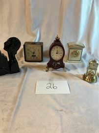 5 Assorted Battery Operated & Wind Up Clocks https://ctbids.com/#!/description/share/41519