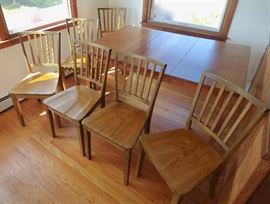 Kitchen table with 6 chairs.