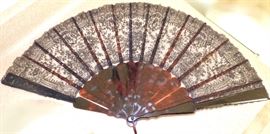 Lace antique fan.