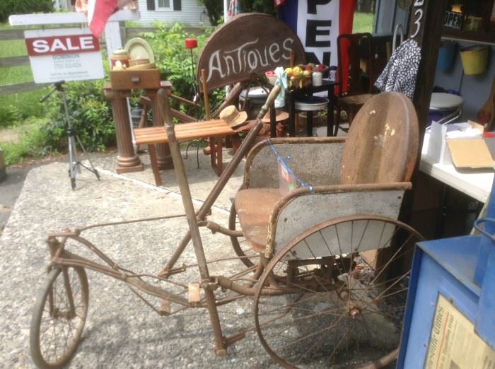 Antique 1860's Pedal Tricycle    