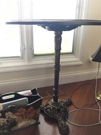 Metal base painted top bistro table