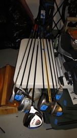 Golf clubs – Tour AD YSQ driver
·        Taylor Made R11 Fuji Kura
·        Taylor Made SLDR mini driver 1-14 Fuji Kura
·        Taylor Made SLDR fade Tour Z accra
·        Hoofer bag (Ping)
·        Zing Z (Ping)
·        Putter (Ping)
·        The Swing Bar
·        5 Iron Trainer (Medicus)
·        Golf bag (Ping)
