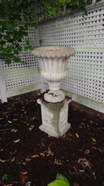 Cement planters, planter Stand 