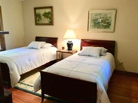 Pair of Twin Beds - Headboard/Footboard/Rails