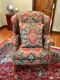 Upholstered Wingback Chair