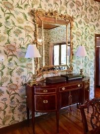 Large Ornate Mirror - Thomasville Buffet