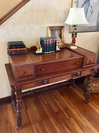 Desk - Books/Bibles - Art - Lamp