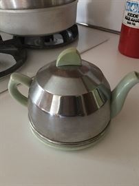 Fun Tea Kettle with Vintage metal  cover