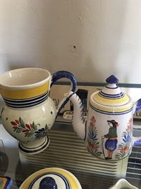 Assembled Set of Quimper Great pieces