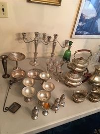 Sterling silver and Sheffield Coffee Set