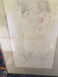 Pencil Signed Dali Print