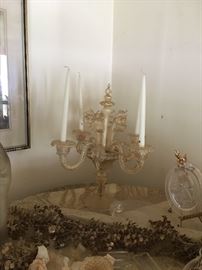 Venetian (Murano?) Tall Chandelier