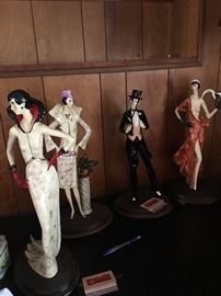 Belle Epoque high style fashion figurines