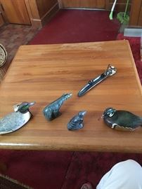 Carved Ducks, 2 Inuit carvings