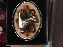 Diamondback rattler buckle