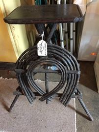 One of a kind hand made table.  Approx. 100-125 years old.  Made from Bald Cyprus shoots from the Reel Foot Lake.