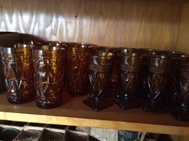 Noritake Hampton Hall Collection glasses.  Very heavy