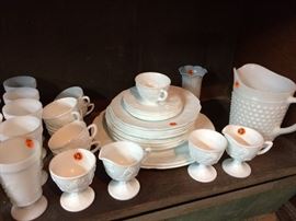 Lots of milk glass