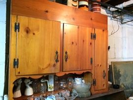 Another part of the knotty pine cabinets