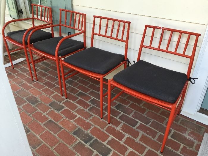 Set of Four Metal Chairs