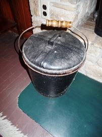 Cast iron coal bucket