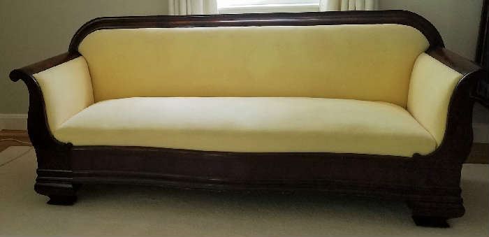Mahogany Classical style sofa.