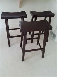 Set of four bar stools, three shown but there are four 