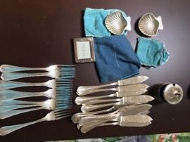 Silver by many makers Tiffany, Shreve's, Gorham..