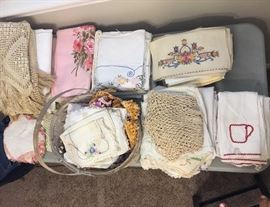 Tablecloths, linens.