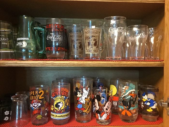 Collectible Disney glasses.