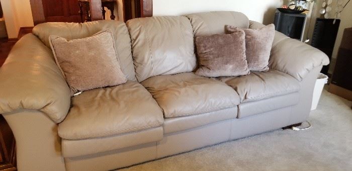 Elegant leather sofa