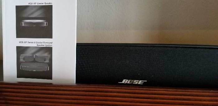 Boise surround sound with base unit and two speakers