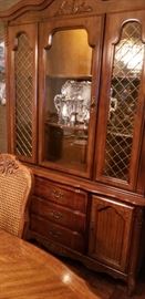 Basset China hutch close up with inside lights