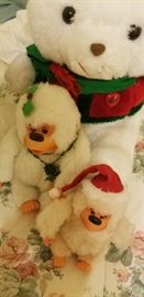 Vintage stuffed Christmas toys