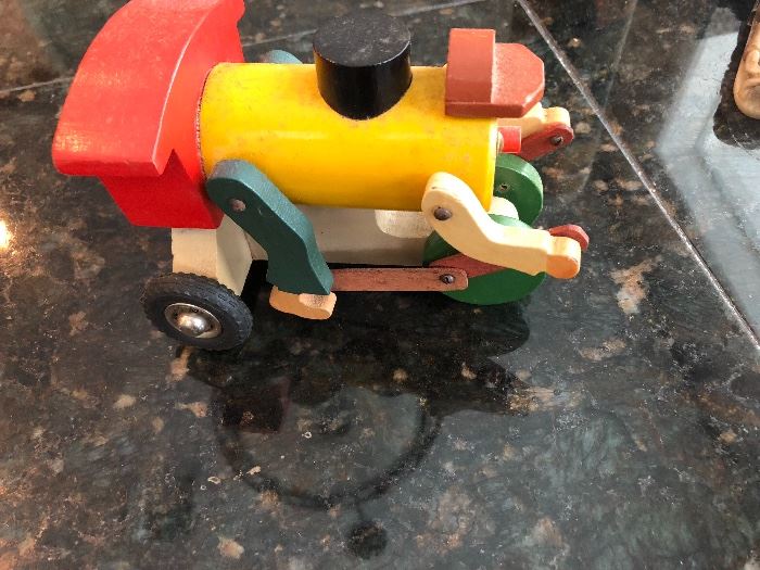 Pull toy train
