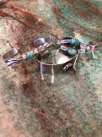 Navajo sterling bracelets