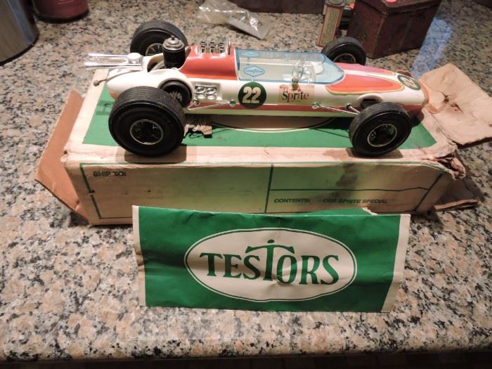 Testor Sprite Race car gas power with box and instruction