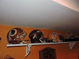 Replica Redskin helmets