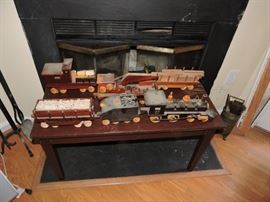 wooden train set