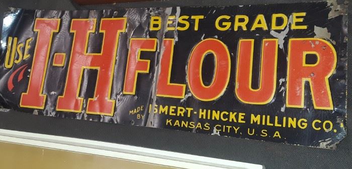 I - h flour sign Kansas City vintage