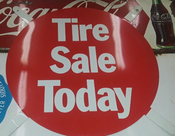 Vintage Tire Sale Sign