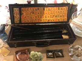 Vintage Bakelite Mahjong Game Set