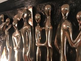 Vintage 1960's Espada Fiberglass Androgynous Three Dimension Wall Sculpture ~ SO COOL