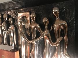 Vintage 1960's Espada Fiberglass Androgynous Three Dimension Wall Sculpture ~ SO COOL