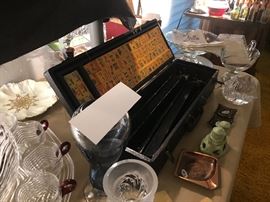 Vintage Bakelite Mahjong Game Set