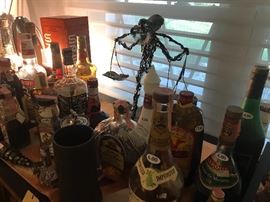 Large Assortment Of Vintage Miniature Size Airline Liquor Bottles ~ MANY ARE UNOPENED