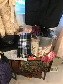 Vintage 1960's Mid Century Walnut Bedroom Set ~ Dresser With Folding Doors And Two Wall Mirrors, Chest Of Drawers With Folding Doors, Two Nightstands And KING Headboard ~ Dresser Needs A Little TLC