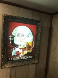 Vintage Michelob Draft Beer ~ The Great American Beer Lighted Sign