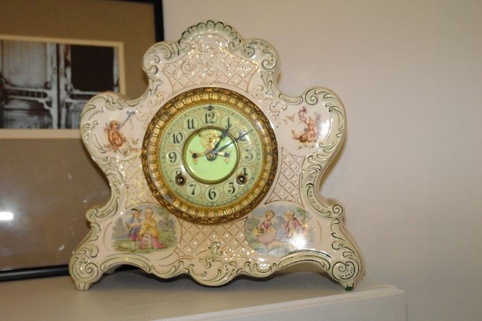 Porcelain French Clock